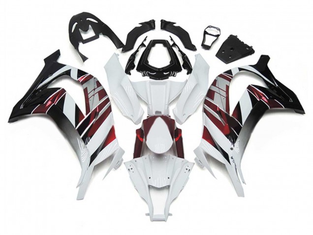 2011-2015 Kawasaki ZX10R Motorcycle Fairings - White Red Silver Black UK
