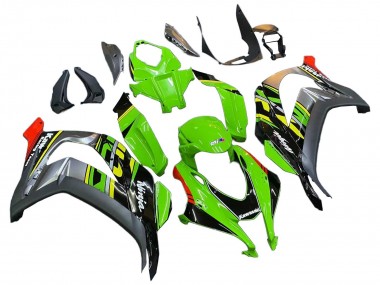 Custom 2016-2020 Kawasaki ZX10R Motorcycle Fairings - Green Red Grey UK