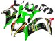 2016-2020 Kawasaki ZX10R Motorcycle Fairings - Green Yellow Red Black Elf Monster UK