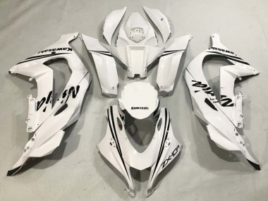 Custom 2016-2020 Kawasaki ZX10R Motorcycle Fairings - White Black UK