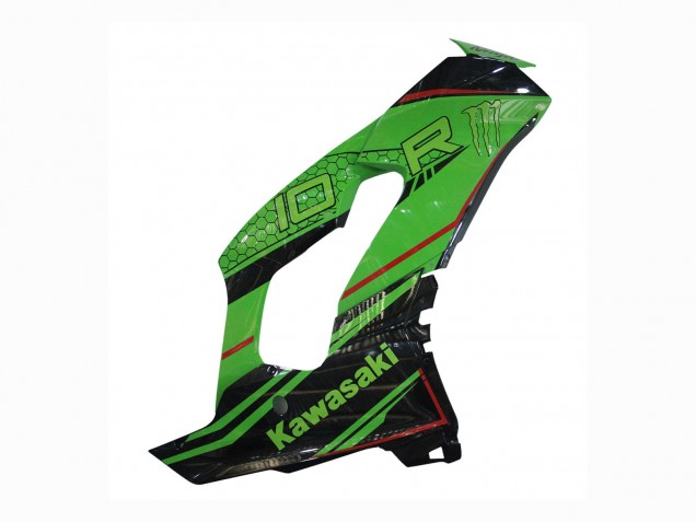 2021-2026 Kawasaki ZX10R Motorcycle Fairings - Green Glossy Black UK