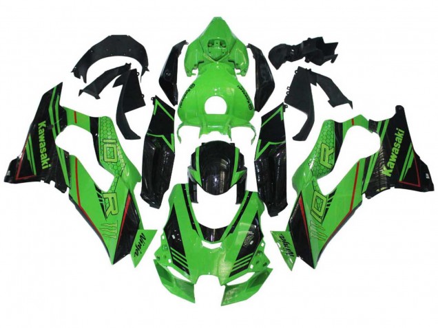 2021-2026 Kawasaki ZX10R Motorcycle Fairings - Green Glossy Black UK