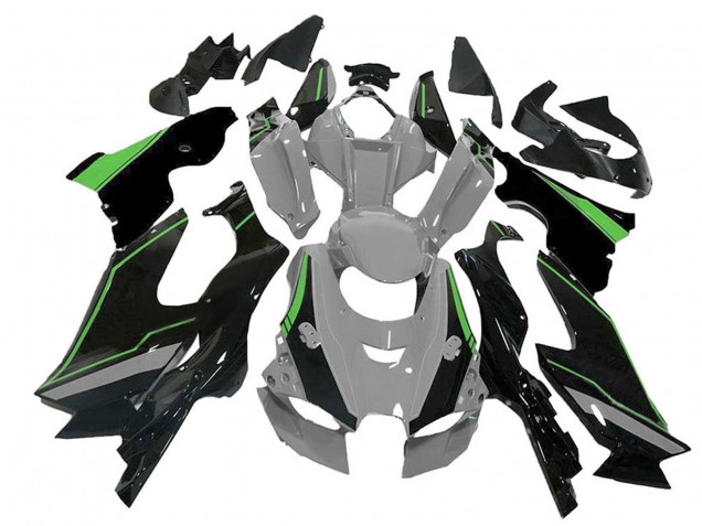 2021-2026 Kawasaki ZX10R Motorcycle Fairing - Grey Green Black UK