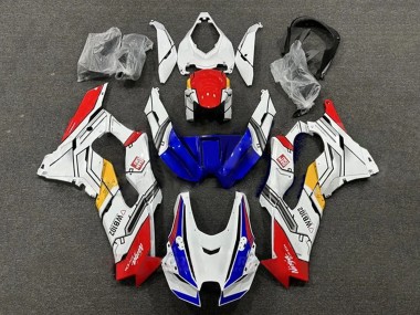Custom 2021-2025 Kawasaki ZX10R Motorcycle Fairings - White Red Blue Yellow WB102 UK
