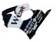 2000-2002 Kawasaki ZX6R Motorcycle Fairings - Glossy Black White West Michelin UK