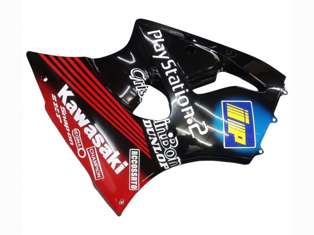 2000-2002 Kawasaki ZX6R Motorcycle Fairings - Glossy Black Red Blue Red PlayStation 2 UK