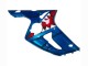 2003-2004 Kawasaki ZX6R Motorcycle Fairings - Blue White Red Shark UK