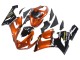 2005-2006 Kawasaki ZX6R Motorcycle Fairing - Orange Black UK
