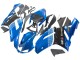 2007-2008 Kawasaki ZX6R Motorcycle Fairings - Black Blue Elf UK