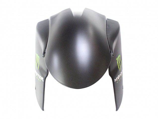 2007-2008 Kawasaki ZX6R Motorcycle Fairings - Black White Red with White Snow Decal Ninja Elf UK