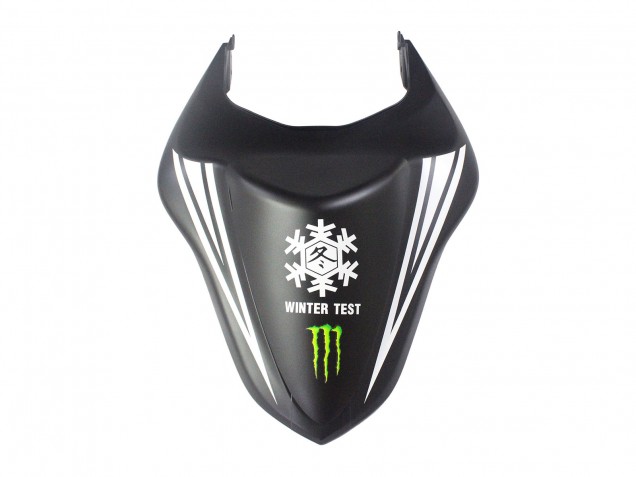 2007-2008 Kawasaki ZX6R Motorcycle Fairings - Black White Red with White Snow Decal Ninja Elf UK