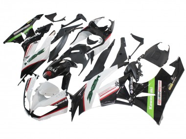 Custom 2009-2012 Kawasaki ZX6R Motorcycle Fairings - White Red Black Green UK