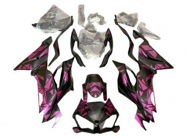 Custom 2019-2022 Kawasaki ZX6R Motorcycle Fairings - Purple Black UK