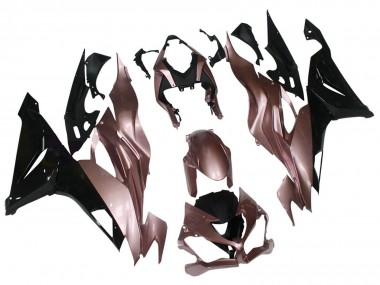 Custom 2019-2022 Kawasaki ZX6R Motorcycle Fairings - Desert Tan Black UK