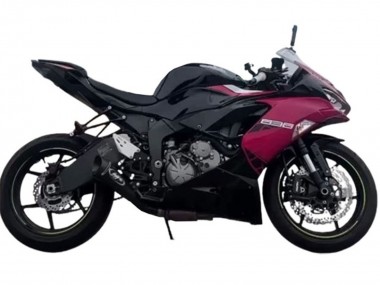 Custom 2019-2022 Kawasaki ZX6R Motorcycle Fairings - Glossy Black Pink Ninja UK