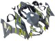 2019-2022 Kawasaki ZX6R Motorcycle Fairings - Nardo Grey Yellow UK