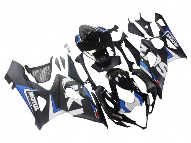 2005-2006 Suzuki GSXR 1000 Motorcycle Fairings - Black Blue White Motul UK