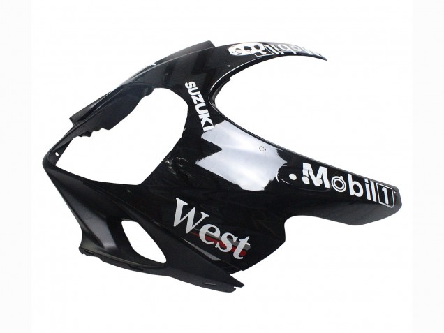 2007-2008 Suzuki GSXR 1000 Motorcycle Fairings - Glossy Black White West UK