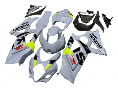 Custom 2007-2008 Suzuki GSXR 1000 Motorcycle Fairings - Light Grey Green Black UK