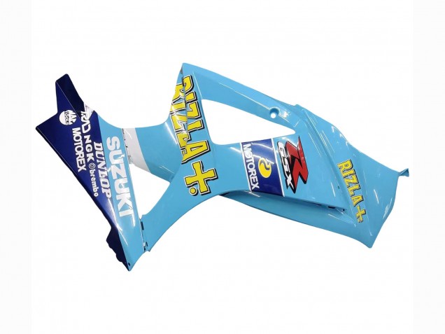 2007-2008 Suzuki GSXR 1000 Motorcycle Fairings - Light Blue Yellow Black Motul Rizla UK