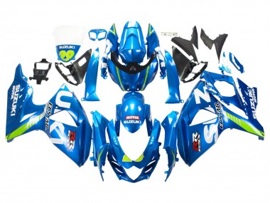 Custom 2009-2016 Suzuki GSXR 1000 Motorcycle Fairings - Light Blue Green Motul 29 Ecstar UK
