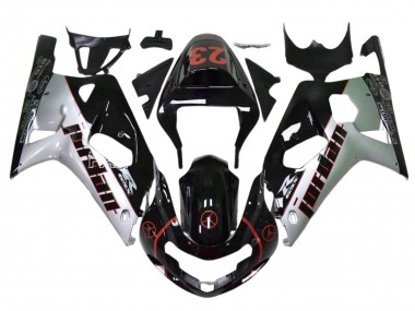 Custom 2009-2016 Suzuki GSXR 1000 Motorcycle Fairings - Glossy Black White Red Jordan 23 UK