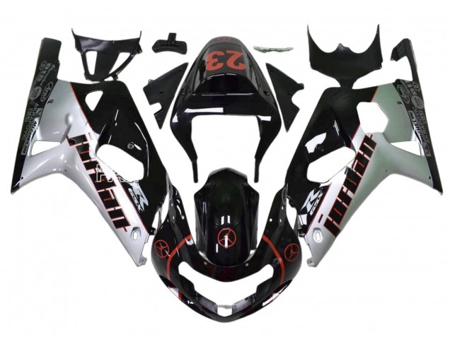2009-2016 Suzuki GSXR 1000 Motorcycle Fairings - Glossy Black White Red Jordan 23 UK