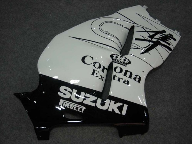 1996-2007 Suzuki GSXR 1300 Hayabusa Motorcycle Fairings - White Black Corona UK