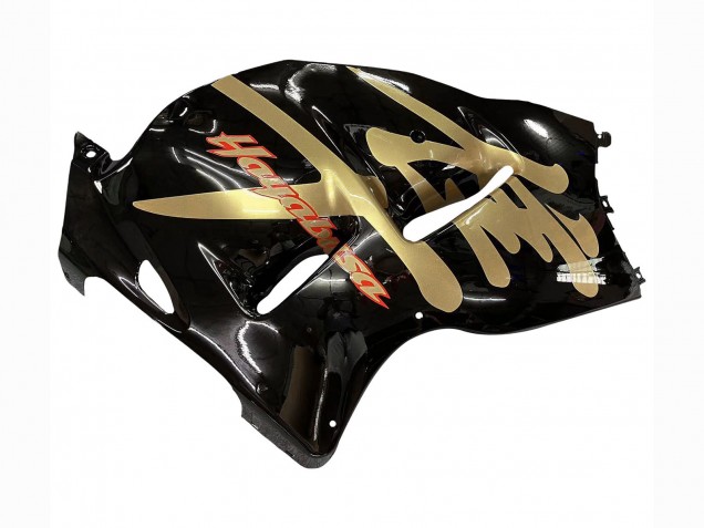 1996-2007 Suzuki GSXR 1300 Hayabusa Motorcycle Fairings - Glossy Black Gold Hayabusa UK