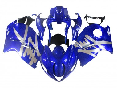 Custom 1996-2007 Suzuki GSXR 1300 Hayabusa Motorcycle Fairings - Glossy Blue UK