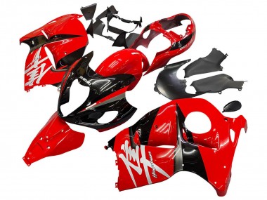 Custom 1996-2007 Suzuki GSXR 1300 Hayabusa Motorcycle Fairings - Red Black Hayabusa UK