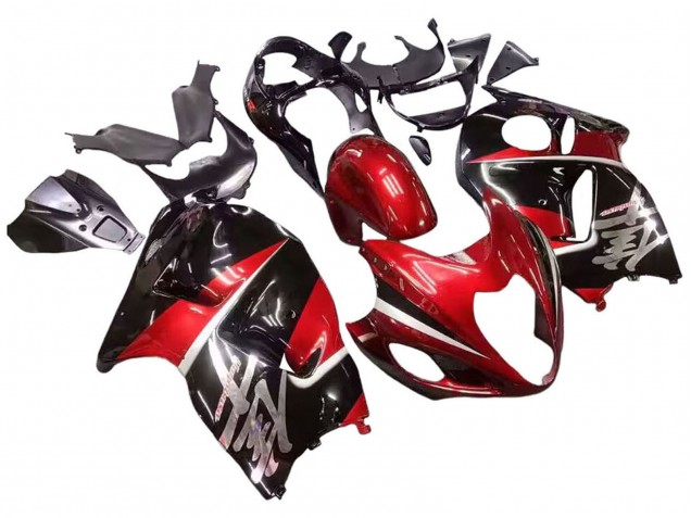 1996-2007 Suzuki GSXR 1300 Hayabusa Motorcycle Fairings - Red Glossy Black Hayabusa UK