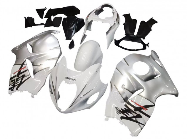 1996-2007 Suzuki GSXR 1300 Hayabusa Motorcycle Fairings - White Silver Hayabusa UK