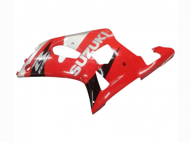 2001-2003 Suzuki GSXR 600 / GSXR 750 Motorcycle Fairing - Red White Glossy Black UK