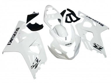 Custom 2004-2005 Suzuki GSXR 600 / GSXR 750 Motorcycle Fairings - Pearl White UK