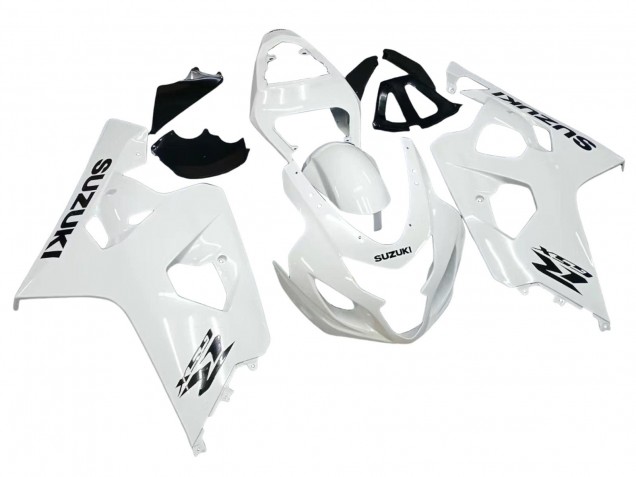 2004-2005 Suzuki GSXR 600 / GSXR 750 Motorcycle Fairings - Pearl White UK