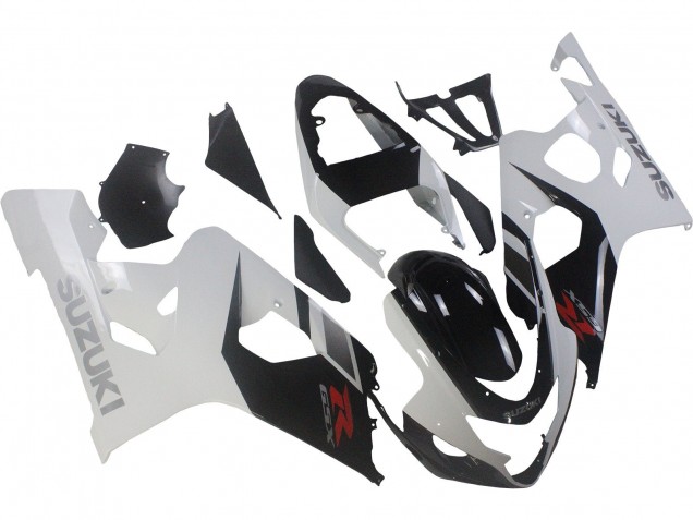 2004-2005 Suzuki GSXR 600 / GSXR 750 Motorcycle Fairings - White Black Red UK
