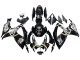 2006-2007 Suzuki GSXR 600 / GSXR 750 Motorcycle Fairings - Glossy Black White Motul Lucky Strike UK
