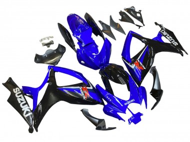 Custom 2006-2007 Suzuki GSXR 600 / GSXR 750 Motorcycle Fairings - Blue Black Red UK