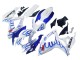 2006-2007 Suzuki GSXR 600 / GSXR 750 Motorcycle Fairings - White Blue Flame UK
