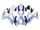 2006-2007 Suzuki GSXR 600 / GSXR 750 Motorcycle Fairings - White Blue Flame UK