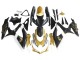 2008-2010 Suzuki GSXR 600 / GSXR 750 Motorcycle Fairings - Matte Black White Gold UK