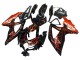 2008-2010 Suzuki GSXR 600 / GSXR 750 Motorcycle Fairings - Glossy Black Orange Flame UK