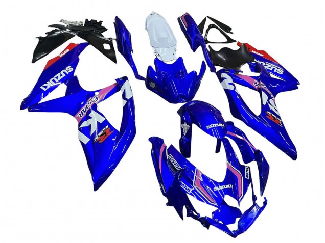 2008-2010 Suzuki GSXR 600 / GSXR 750 Motorcycle Fairings - White Blue Pink Ecstar Motul UK