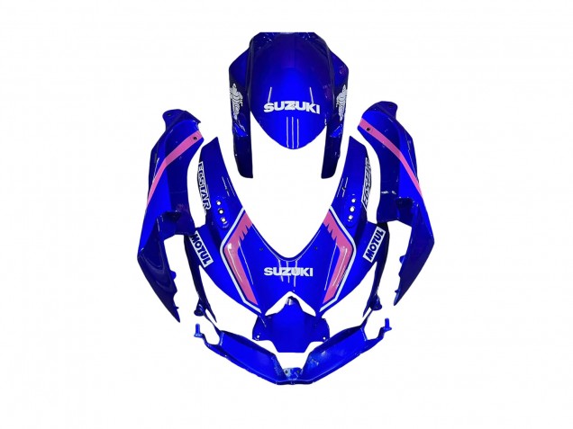 2008-2010 Suzuki GSXR 600 / GSXR 750 Motorcycle Fairings - White Blue Pink Ecstar Motul UK