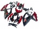 2008-2010 Suzuki GSXR 600 / GSXR 750 Motorcycle Fairing - Red Glossy Black UK