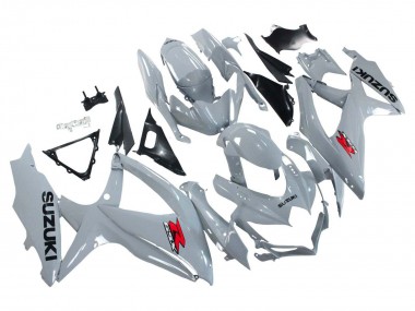 Custom 2008-2010 Suzuki GSXR 600 / GSXR 750 Motorcycle Fairings - Glossy Grey UK