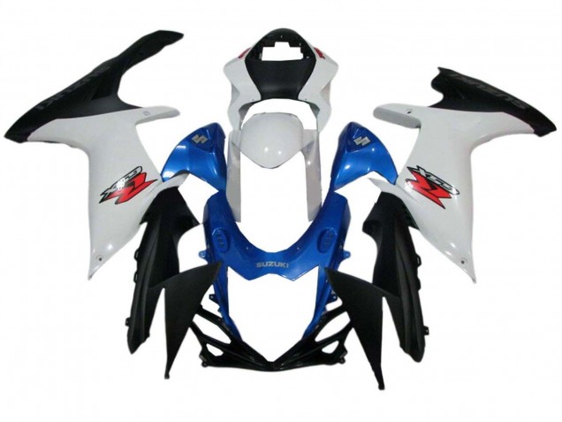 2011-2024 Suzuki GSXR 600 / GSXR 750 Motorcycle Fairings - White Blue Black UK