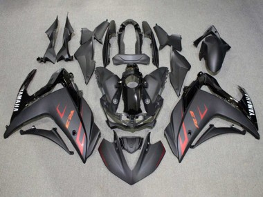 Custom 2015-2018 Yamaha YZF R3/R25 Motorcycle Fairings - Glossy Black Matte Black Red UK