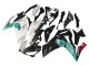 2015-2018 Yamaha YZF R3/R25 Motorcycle Fairings - White Green Glossy Black UK